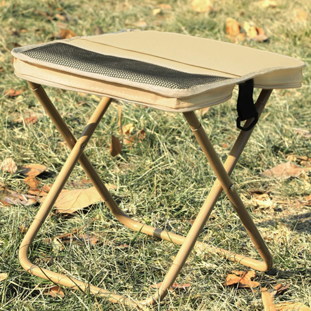 Foldable Backpack Stool - 2-in-1 Portable Camping Chair with Storage Bag - TradixPro