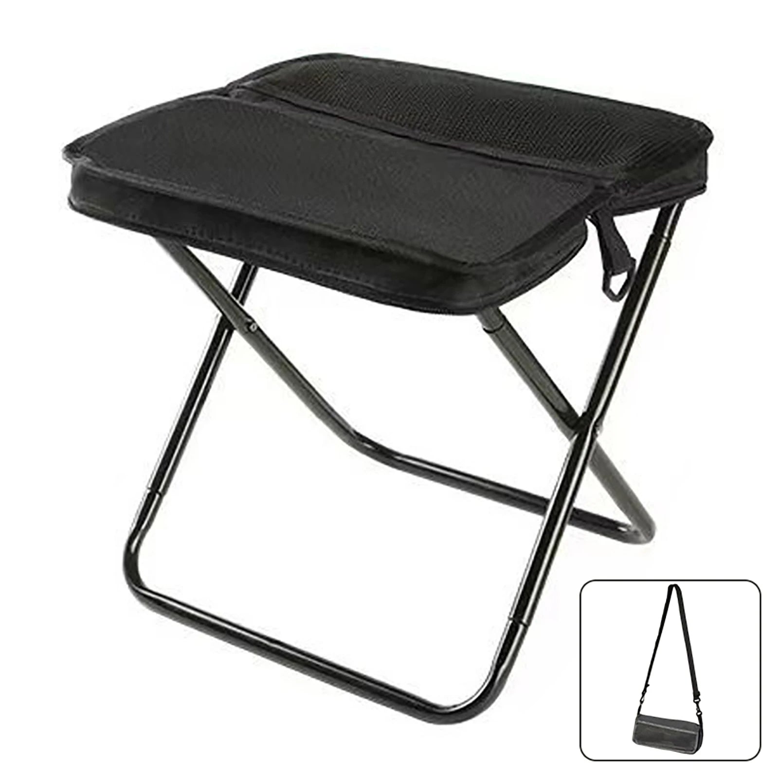 Foldable Backpack Stool - 2-in-1 Portable Camping Chair with Storage Bag - TradixPro