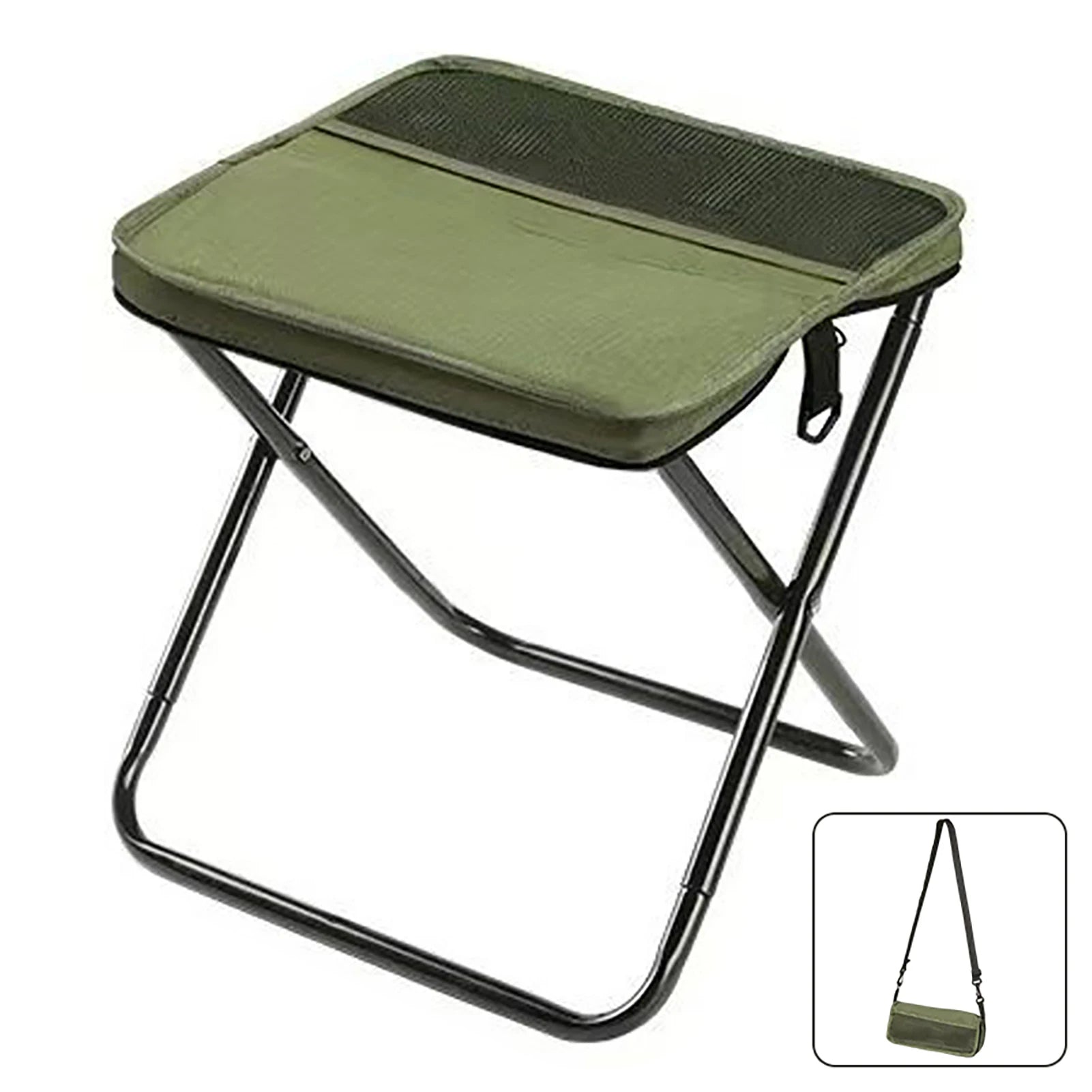 Foldable Backpack Stool - Portable Camping Chair with Storage Bag Combo - TradixPro