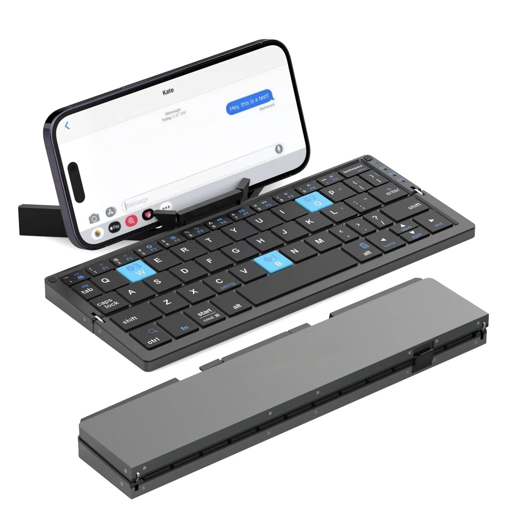Foldable Bluetooth Keyboard - Ultra-Compact Wireless Travel Keypad - TradixPro
