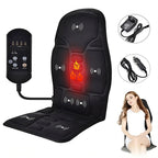 Full-Body Heated Massage Cushion with 7 Motors - Car, Home & Office - TradixPro