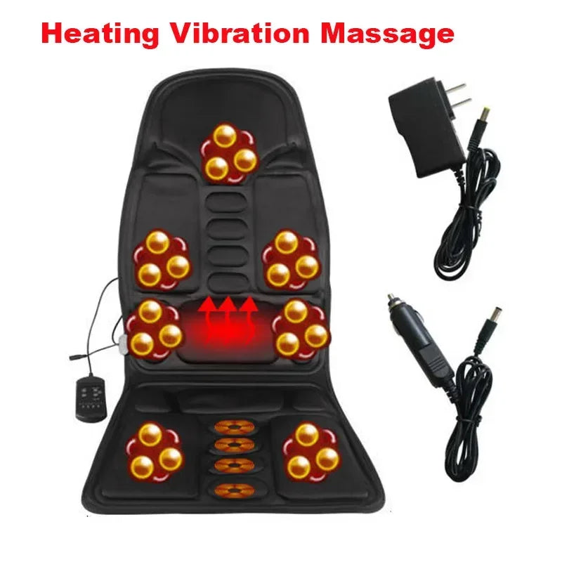 Full-Body Heated Massage Cushion with 7 Motors - Car, Home & Office - TradixPro