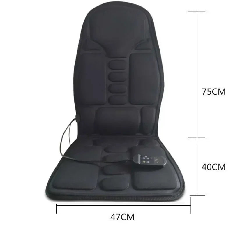 Full-Body Heated Massage Cushion with 7 Motors - Car, Home & Office - TradixPro