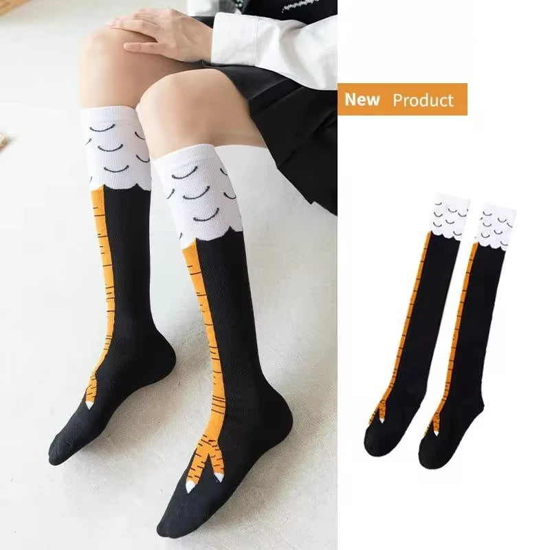 Funny 3D Chicken Leg Novelty Socks (Humorous Statement & Gag Gift) - TradixPro