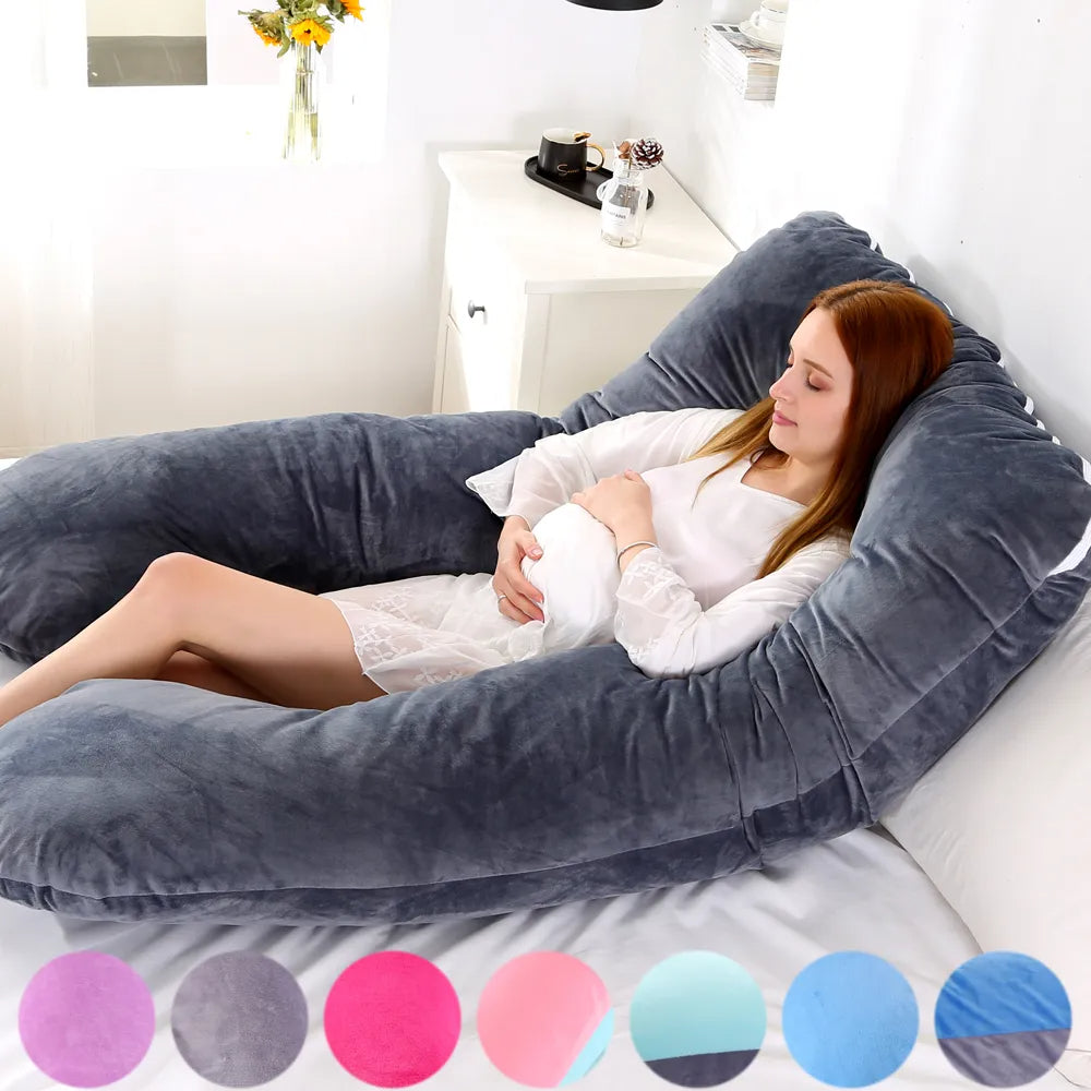 Giant 130x70cm Full Body Comfort Pillow - Side Sleeper Support Cushion - TradixPro