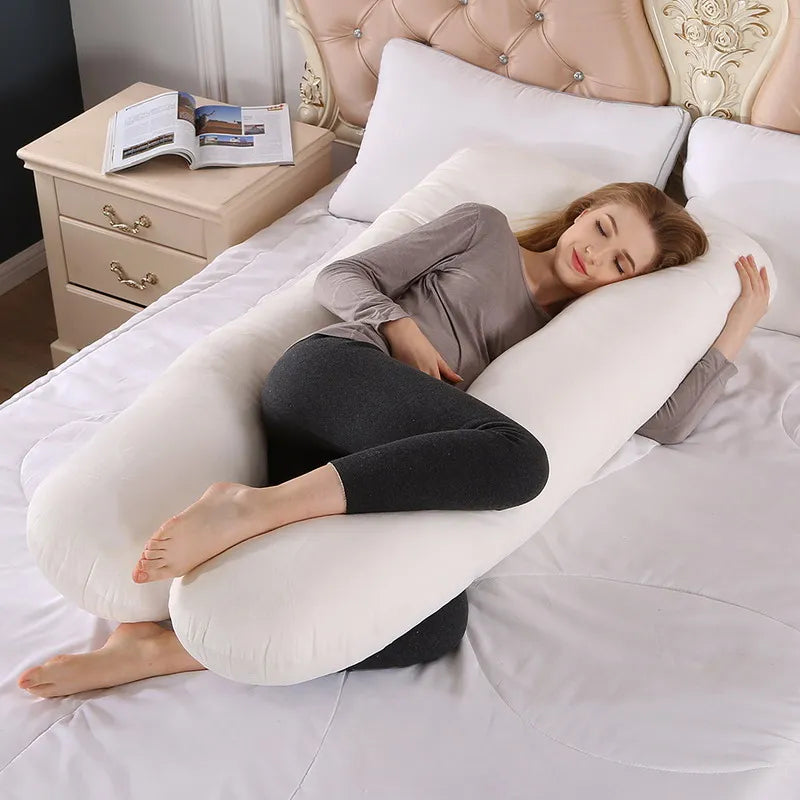 Giant 130x70cm Full Body Comfort Pillow - Side Sleeper Support Cushion - TradixPro