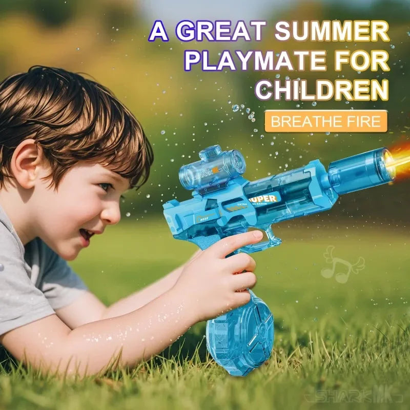 Glow LED Water Gun - Light-Up Electric Blaster for Pool Parties - TradixPro