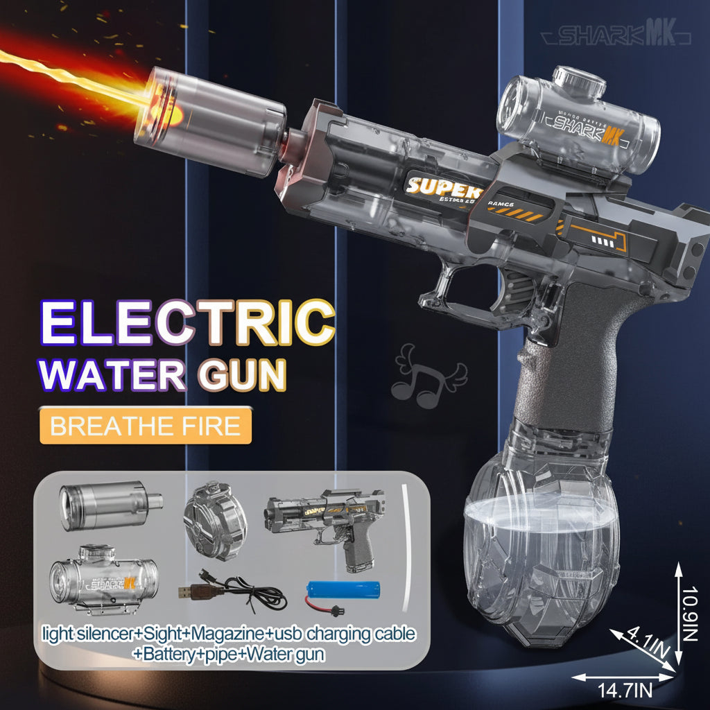 Glow LED Water Gun - Light-Up Electric Blaster for Pool Parties - TradixPro