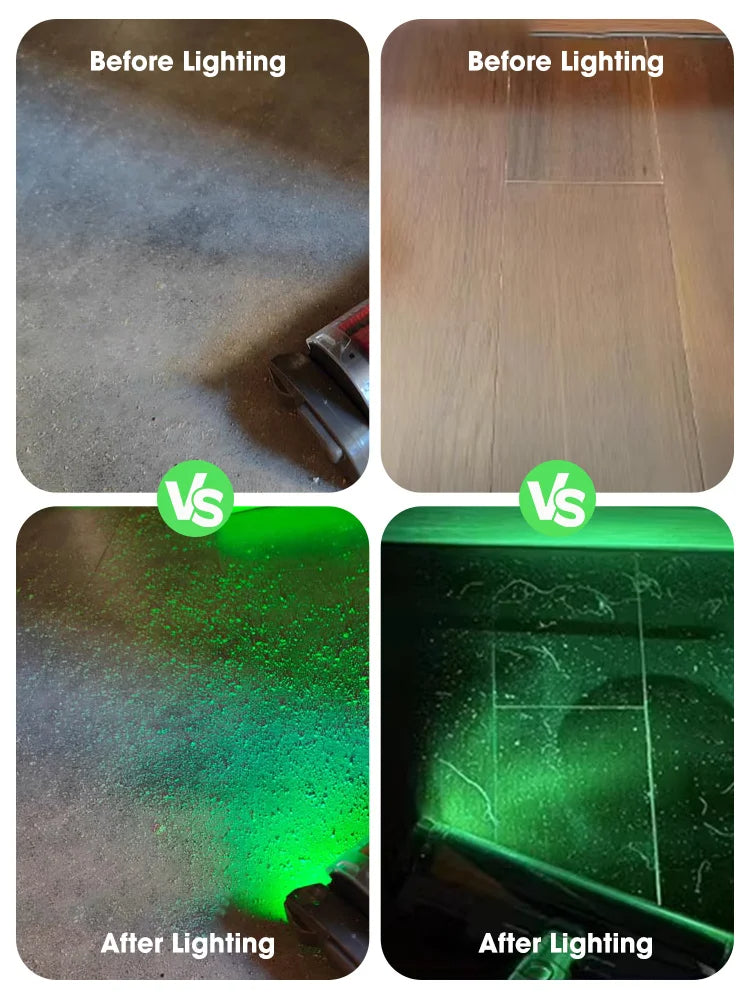 Green Laser Dust Detection Attachment for Vacuum - TradixPro