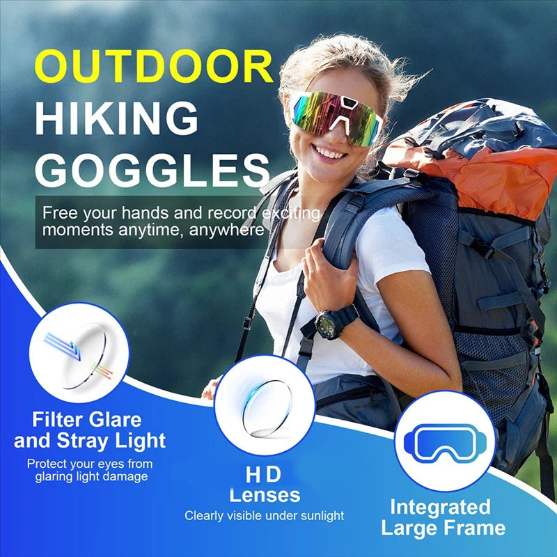 HD Video Recording Sunglasses - Smart Action Camera Glasses for Sports - TradixPro