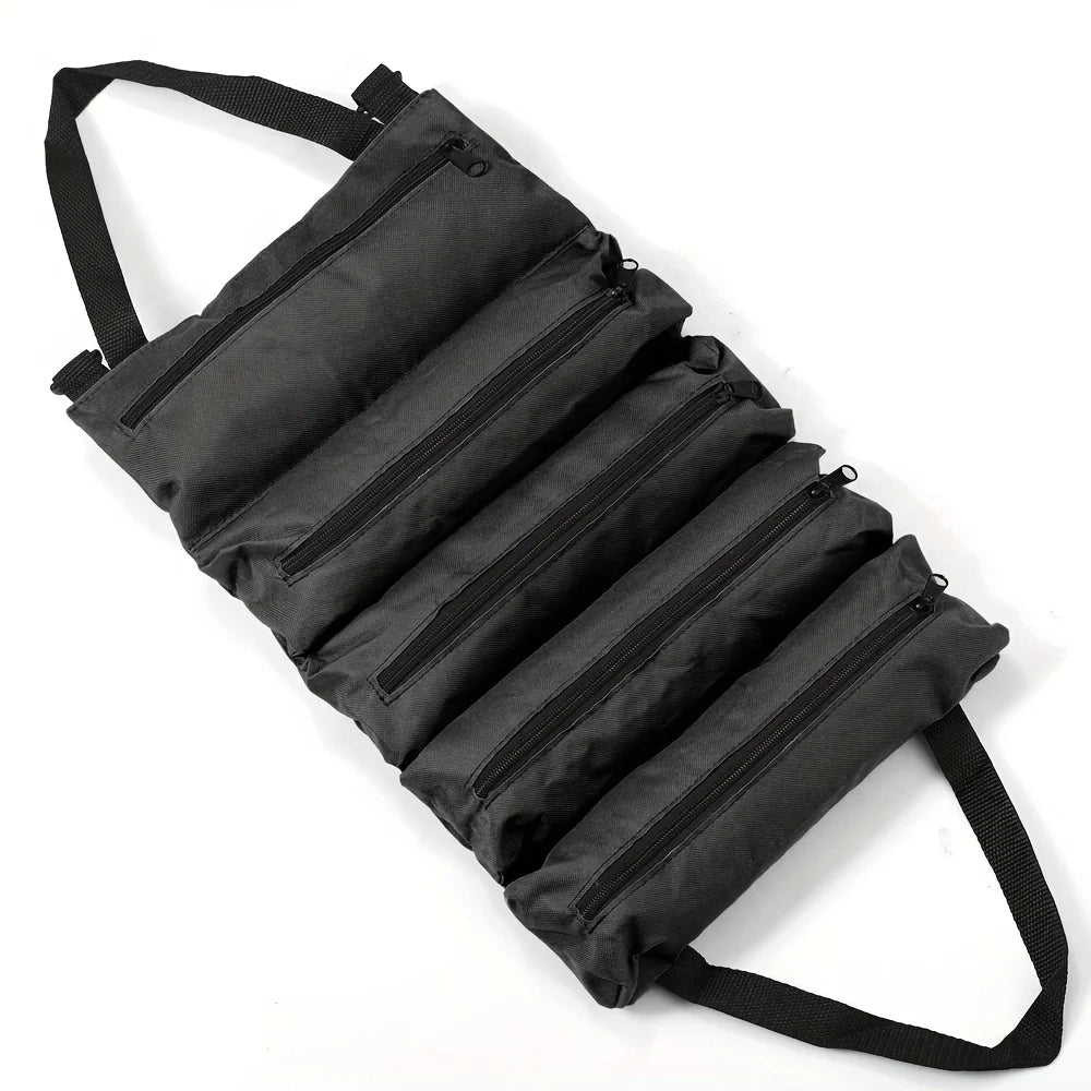 Heavy-Duty Roll-Up Tool Organizer Bag (Portable & Multi-Pocket Storage) - TradixPro