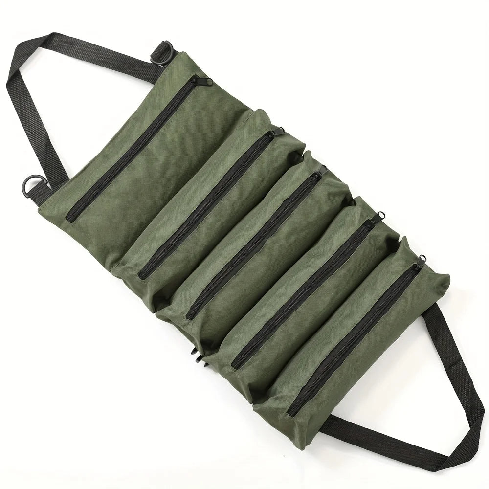 Heavy-Duty Roll-Up Tool Organizer Bag (Portable & Multi-Pocket Storage) - TradixPro