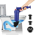 High-Pressure Air Drain Blaster - 4-Piece Chemical-Free Plunger Set - TradixPro
