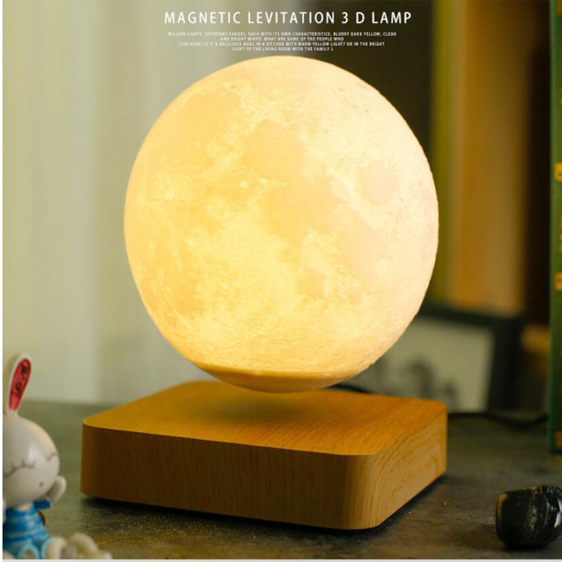 High-Tech Magnetic Levitating Moon Lamp (3D Floating & Rotating Ambiance Light) - TradixPro