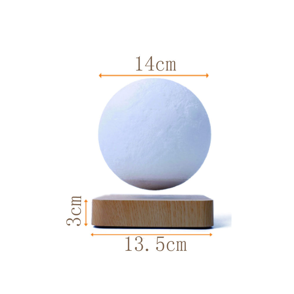 High-Tech Magnetic Levitating Moon Lamp (3D Floating & Rotating Ambiance Light) - TradixPro