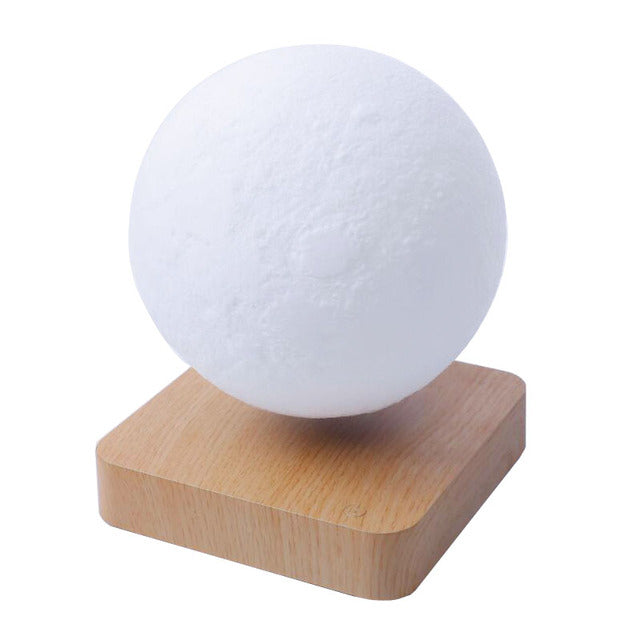 High-Tech Magnetic Levitating Moon Lamp (3D Floating & Rotating Ambiance Light) - TradixPro