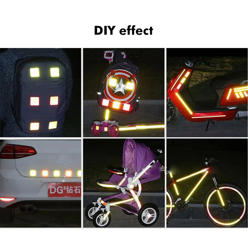 High-Visibility Reflective Safety Tape - Waterproof Self-Adhesive | 1M & 3M Lengths - TradixPro