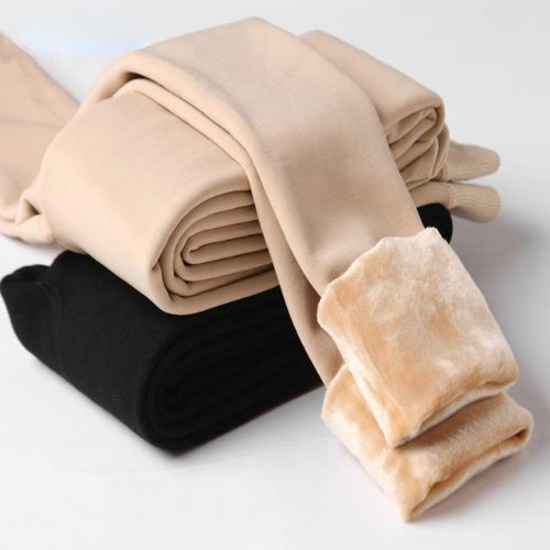 High-Waist Fleece-Lined Thermal Leggings - Shaping & Warmth - TradixPro