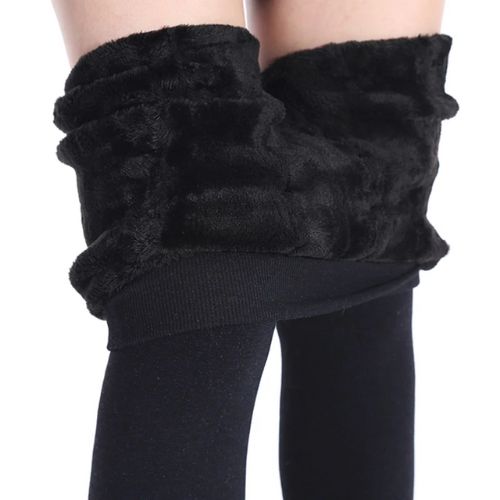 High-Waist Fleece-Lined Thermal Leggings - Shaping & Warmth - TradixPro