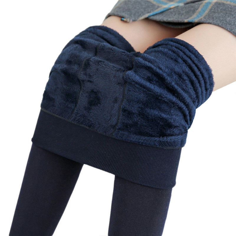 High-Waist Fleece-Lined Thermal Leggings - Shaping & Warmth - TradixPro