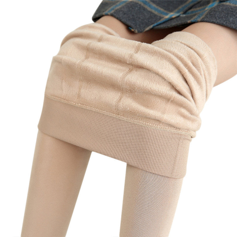 High-Waist Fleece-Lined Thermal Leggings - Shaping & Warmth - TradixPro