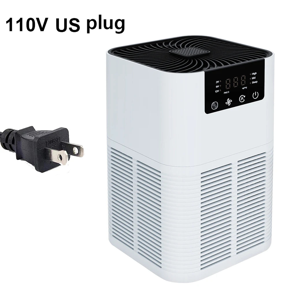 Home Air Purifier HEPA Filter & Ionizer - 3-in-1 with Aromatherapy for Clean Air - TradixPro