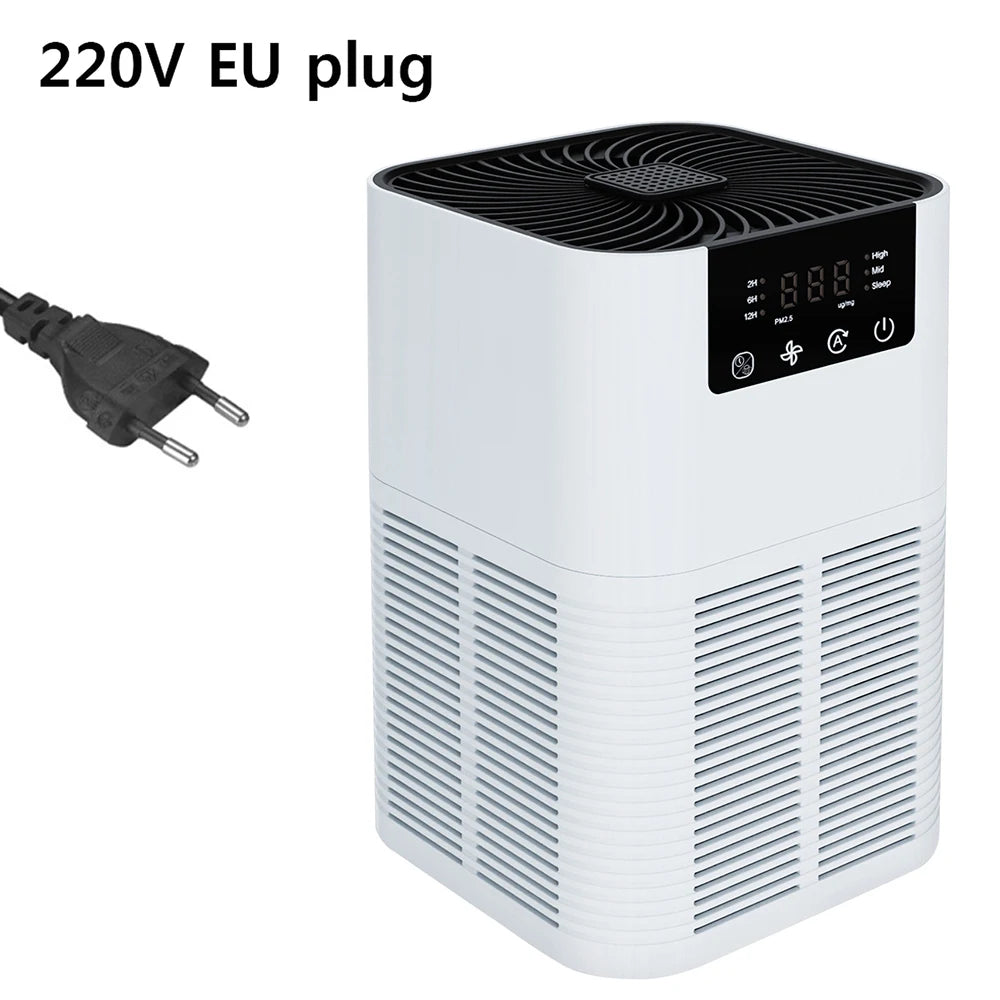 Home Air Purifier HEPA Filter & Ionizer - 3-in-1 with Aromatherapy for Clean Air - TradixPro
