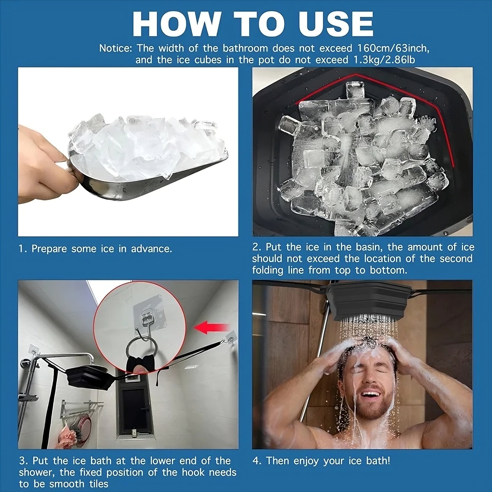 Ice Cold Shower Attachment – Portable Cold Plunge | Recovery - TradixPro