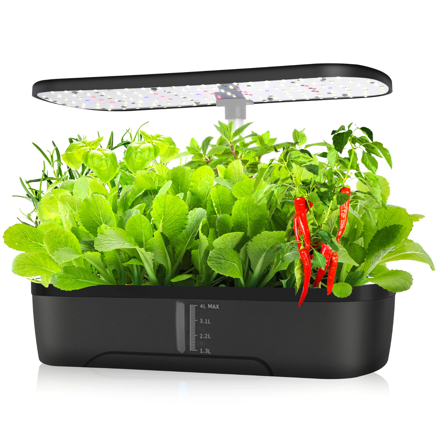 Indoor Hydroponic Garden System - 12 Pods Smart Growing Kit with LED - TradixPro