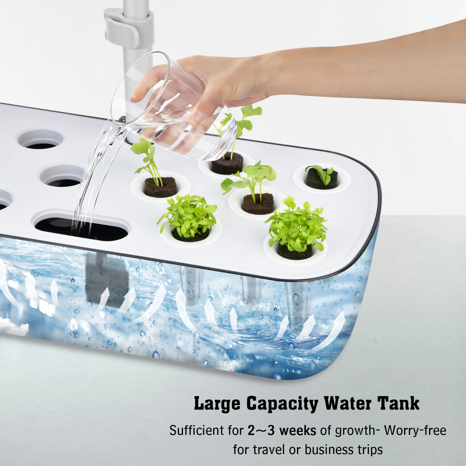Indoor Hydroponic Garden System - 12 Pods Smart Growing Kit with LED - TradixPro