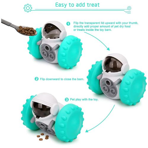 Interactive Pet Treat Dispenser Robot - IQ Training Toy for Dogs & Cats - TradixPro
