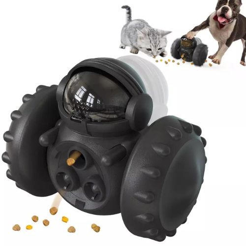 Interactive Pet Treat Dispenser Robot - Smart IQ Training Toy for Dogs & Cats - TradixPro