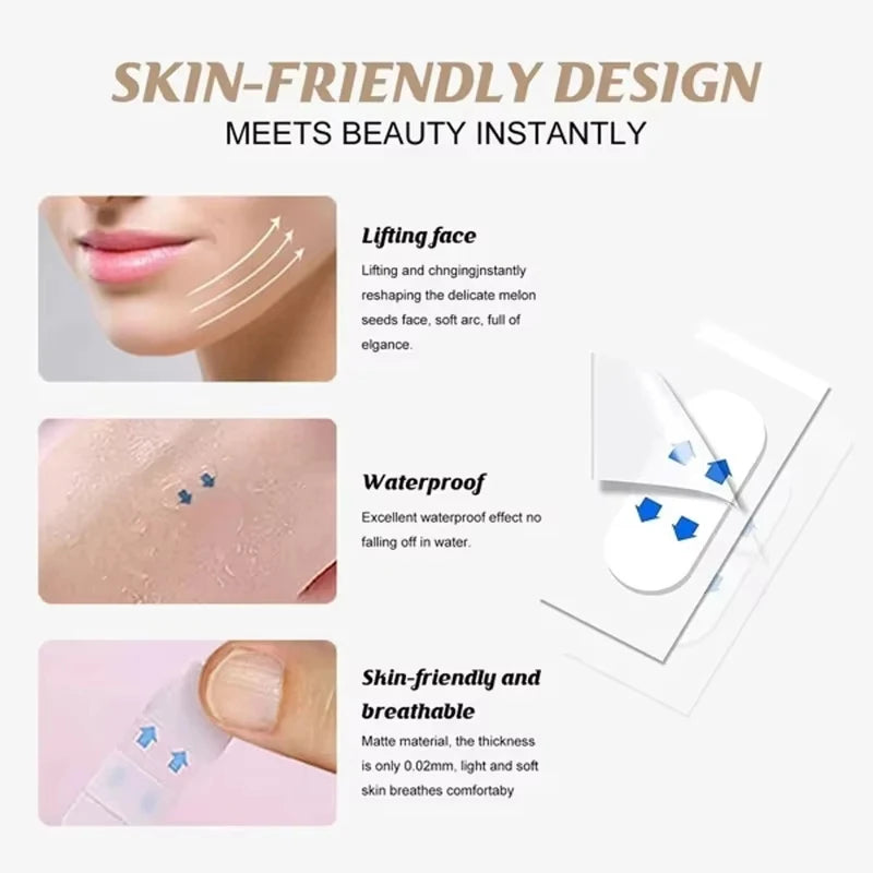 Invisible Face Lift Tape - Ultra-Thin Waterproof Skin Lifting Stickers - TradixPro