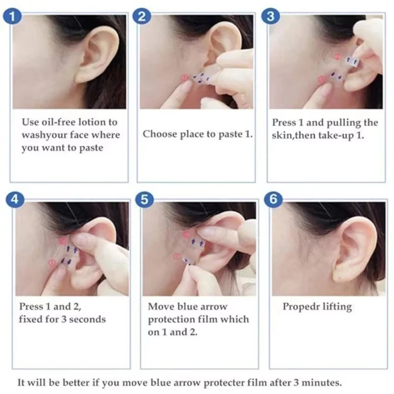 Invisible Face Lift Tape - Ultra-Thin Waterproof Skin Lifting Stickers - TradixPro