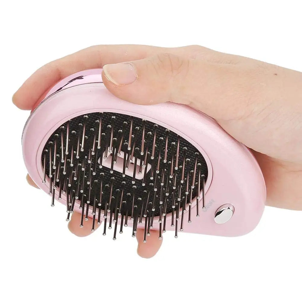 Ionic Vibrating Hair Brush Anti-Static - Detangling & Scalp Massage Brush - TradixPro