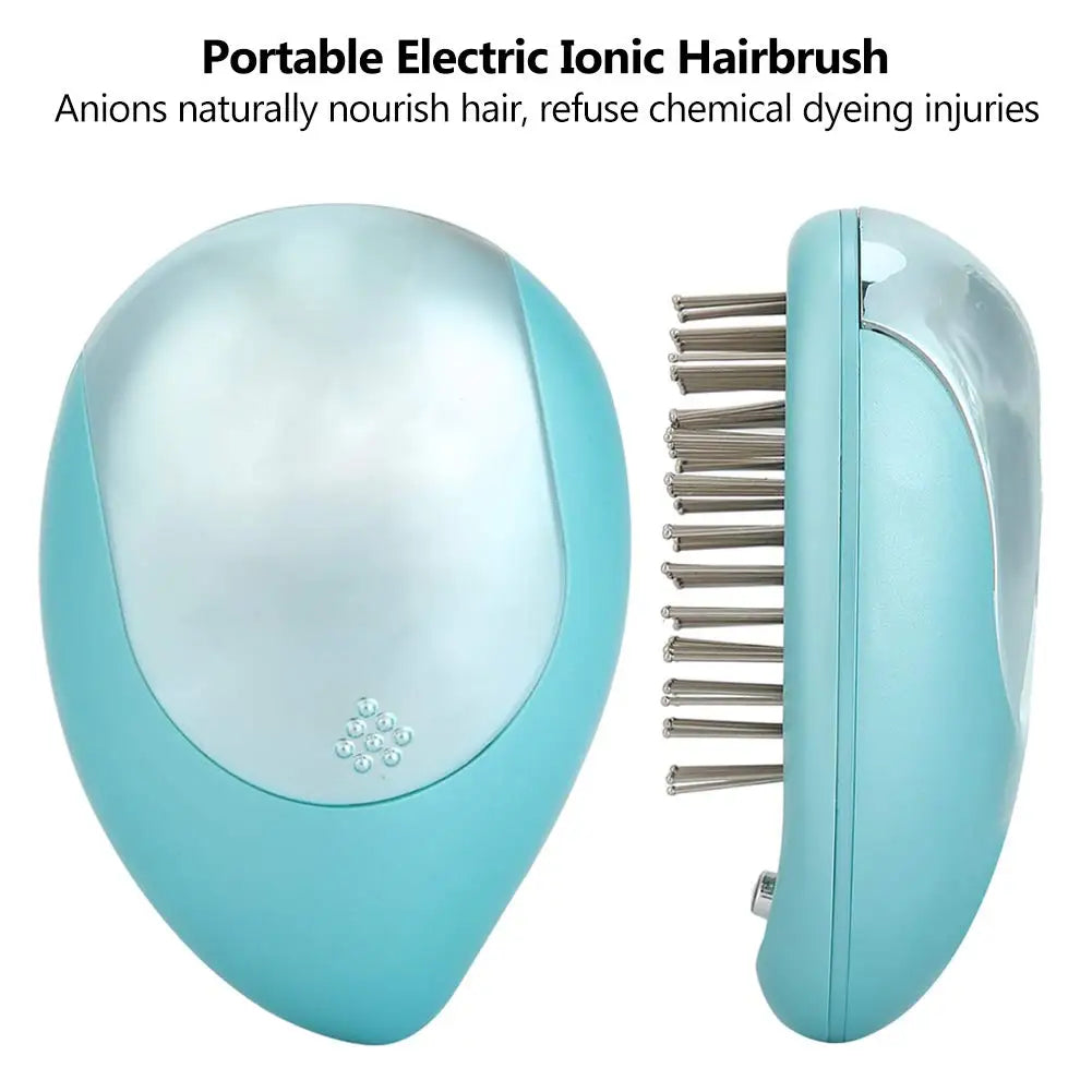 Ionic Vibrating Hair Brush Anti-Static - Detangling & Scalp Massage Brush - TradixPro