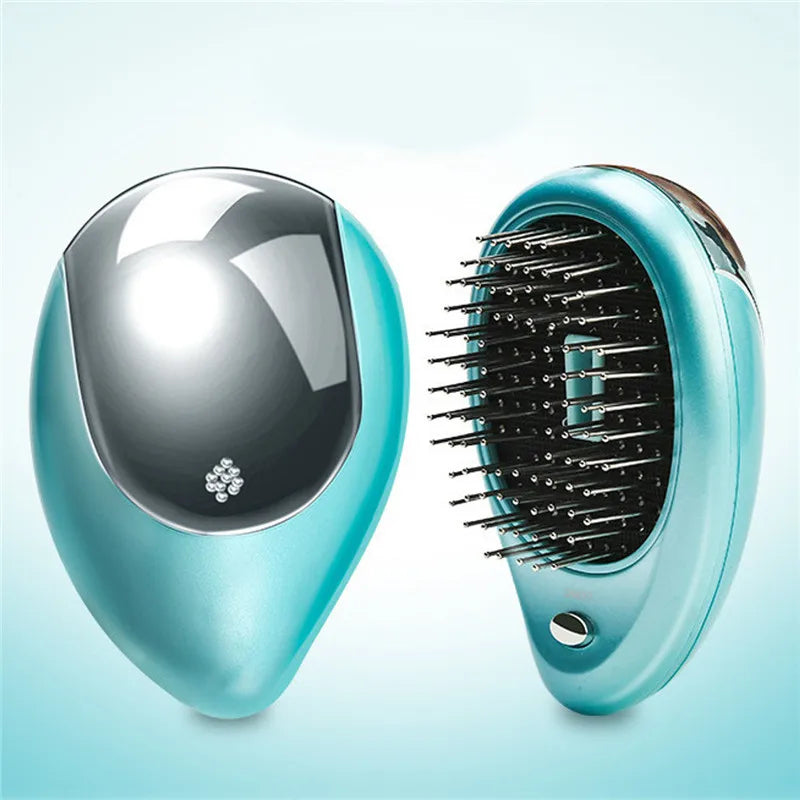Ionic Vibrating Hair Brush Anti-Static - Detangling & Scalp Massage Brush - TradixPro