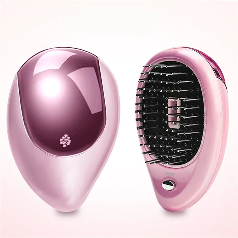 Ionic Vibrating Hair Brush Anti-Static - Detangling & Scalp Massage Brush - TradixPro