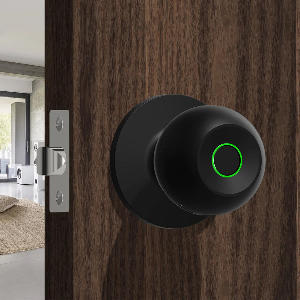 Keyless Smart Door Knob Lock (Biometric Fingerprint & App Control) - TradixPro