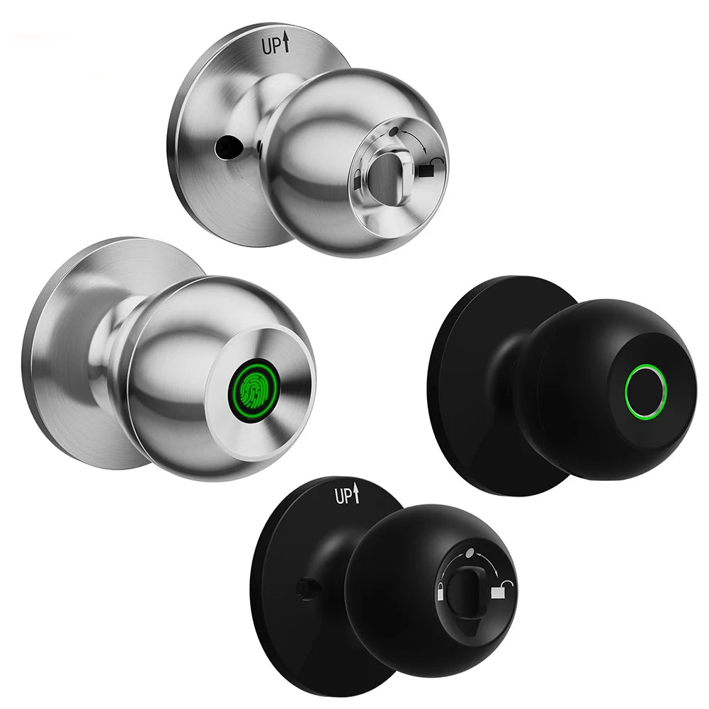 Keyless Smart Door Knob Lock (Biometric Fingerprint & App Control) - TradixPro