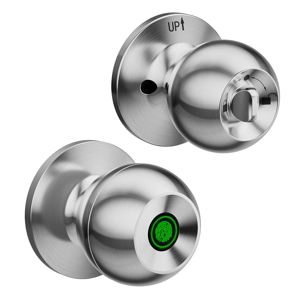Keyless Smart Door Knob Lock (Biometric Fingerprint & App Control) - TradixPro