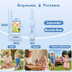 Kids Video Walkie Talkies with Camera - Rechargeable Two-Way Radio Toys - TradixPro