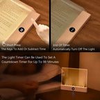 LED Book Light - Rechargeable Reading Lamp | 3 Color Modes & Timer Function - TradixPro
