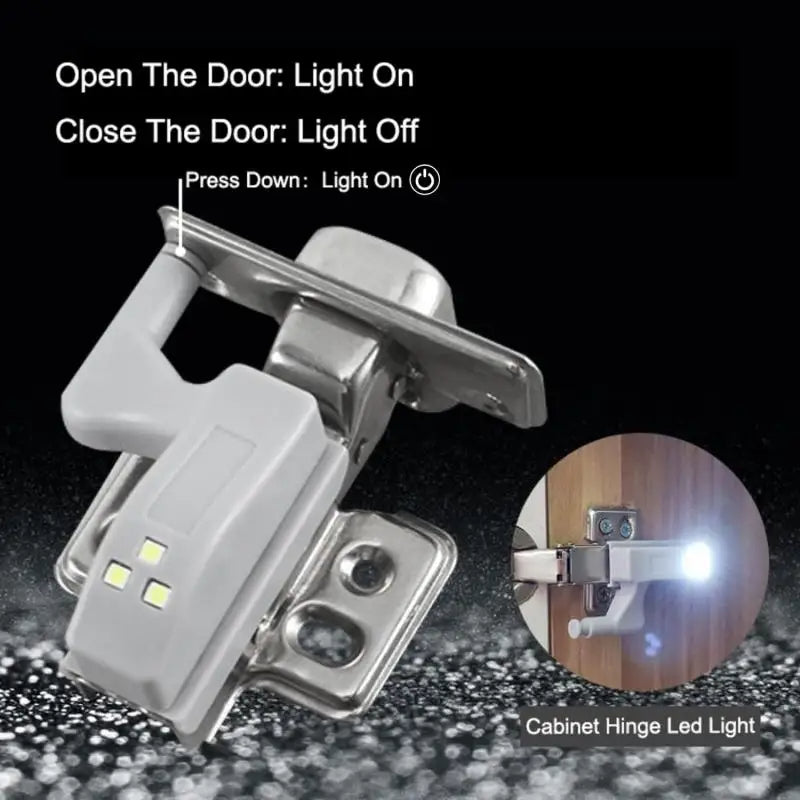 LED Cabinet Hinge Lights - Automatic Sensor Kitchen Cupboard Lighting - TradixPro