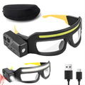 LED Headlamp Glasses 1000 Lumens - 5 Modes Rechargeable Hands-Free Headlight - TradixPro