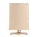 LED Lighted Makeup Mirror - 360° Rotation with Touch Control & Magnification - TradixPro