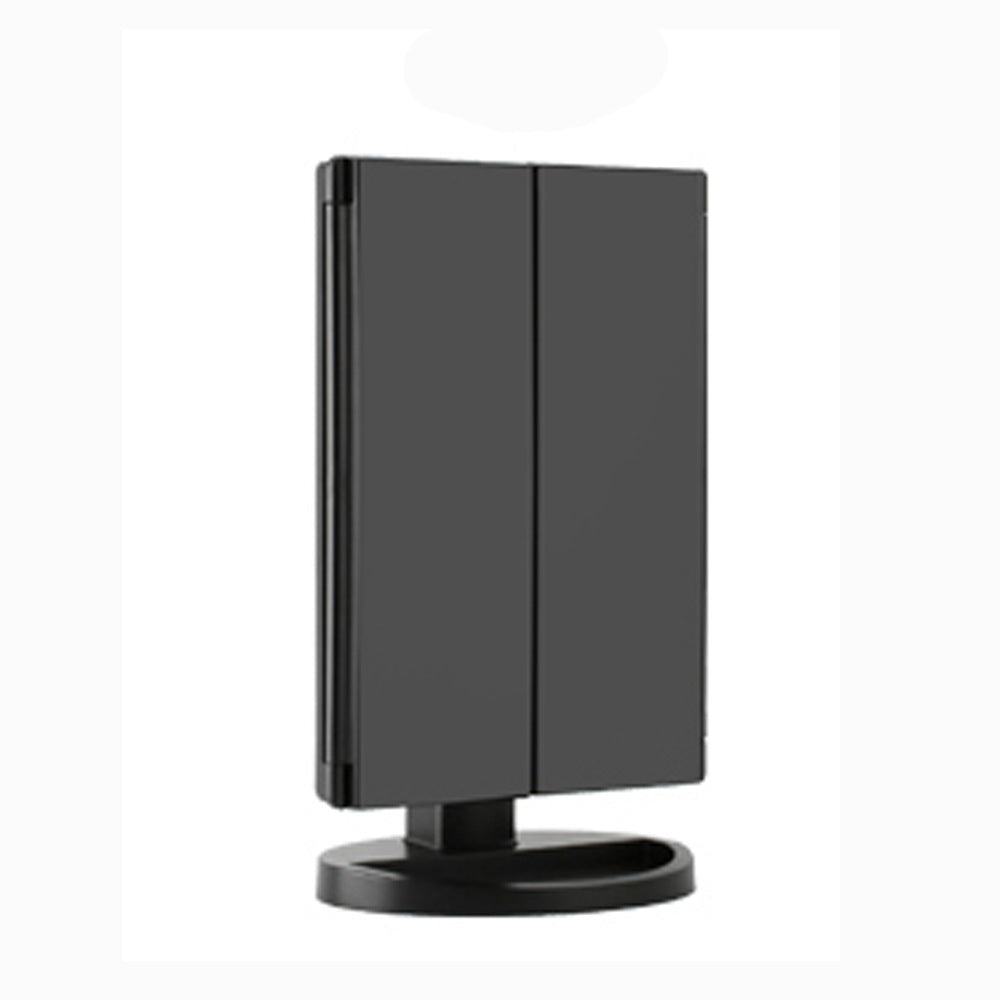 LED Lighted Makeup Mirror - 360° Rotation with Touch Control & Magnification - TradixPro