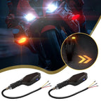 LED Motorcycle Turn Signal Lights with Road Projection - Safety Warning - TradixPro