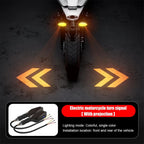 LED Motorcycle Turn Signal Lights with Road Projection - Safety Warning - TradixPro