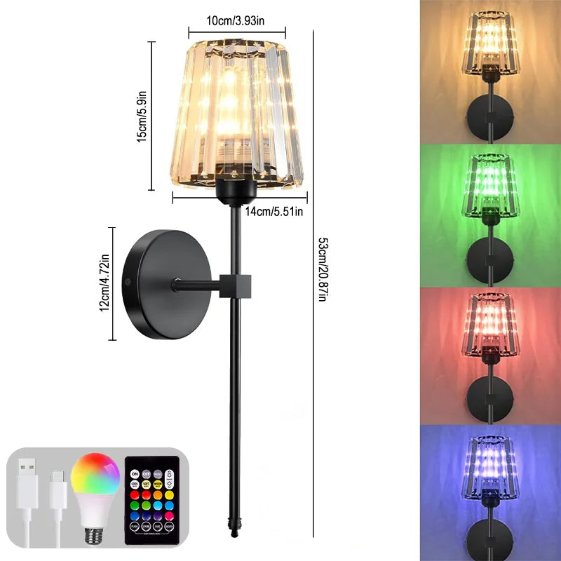 LED RGB Rechargeable Wall Lamp - TradixPro